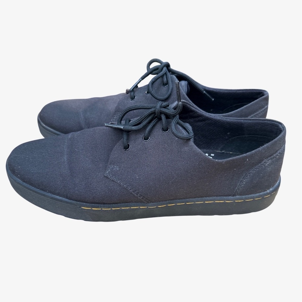 Dr. Martens Cairo Lo Black Canvas Derby Shoes Men's 12